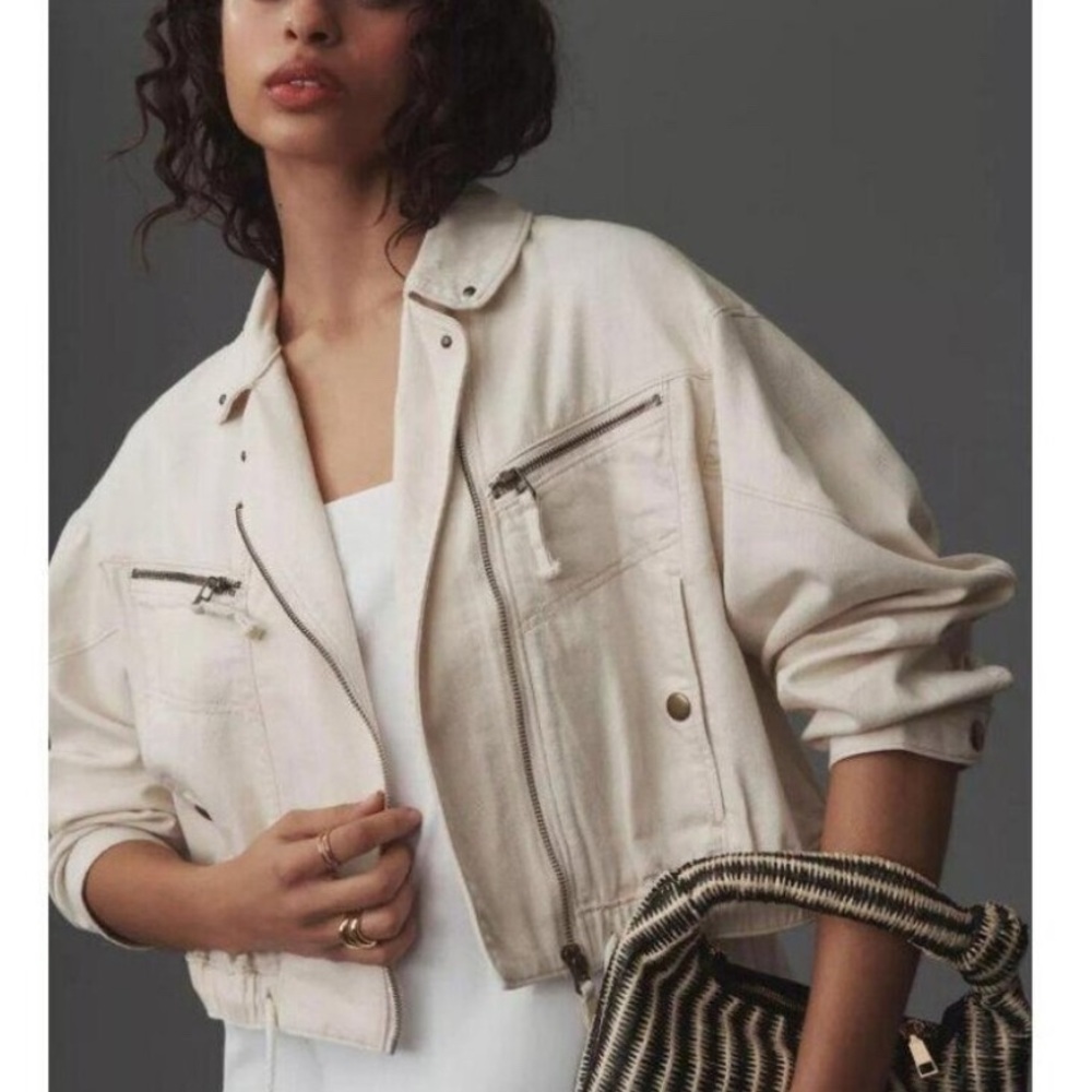 Pilcro by Anthropologie Denim Moto